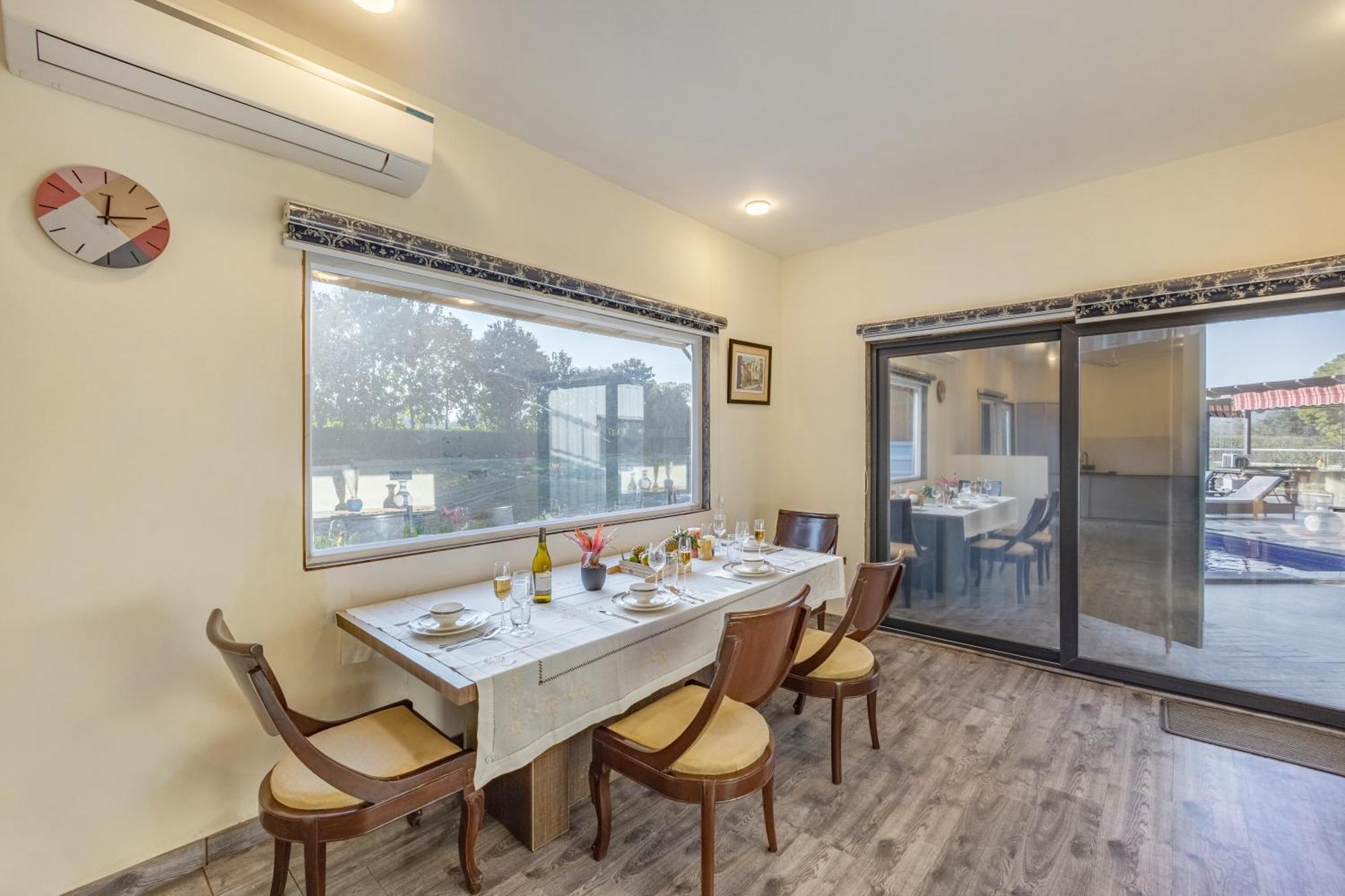 DhaujElivaas Hidden Oasis 4Bhk With Pool, Mud House & Container House别墅 外观 照片